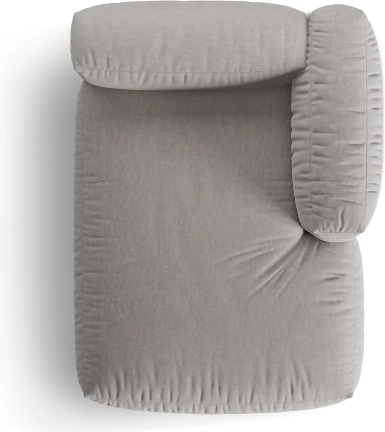 Светлосив модул за диван (десен ъгъл) Martina – Micadoni Home