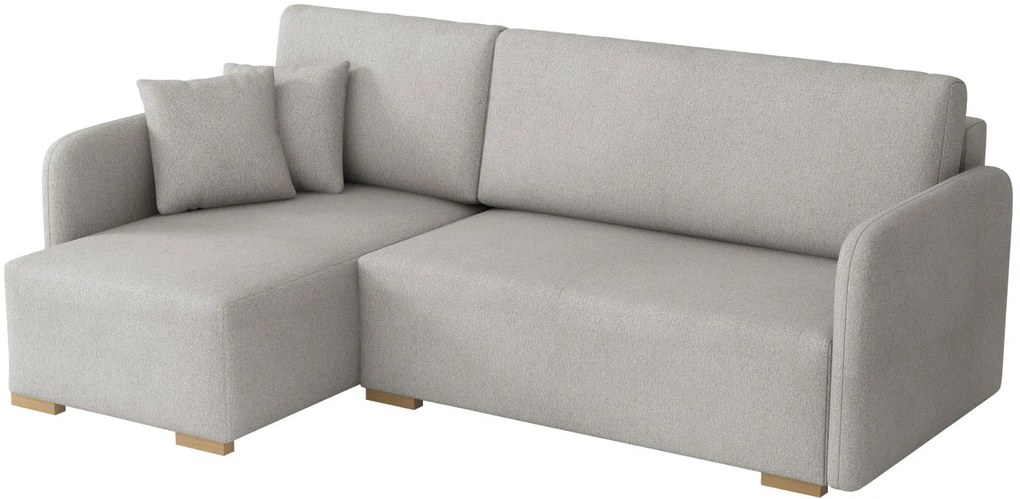 Ъглов диван Комо-светло сив