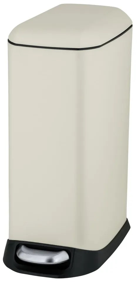 Кремаво стоманено кошче за боклук с педал 12 l Design – Wenko