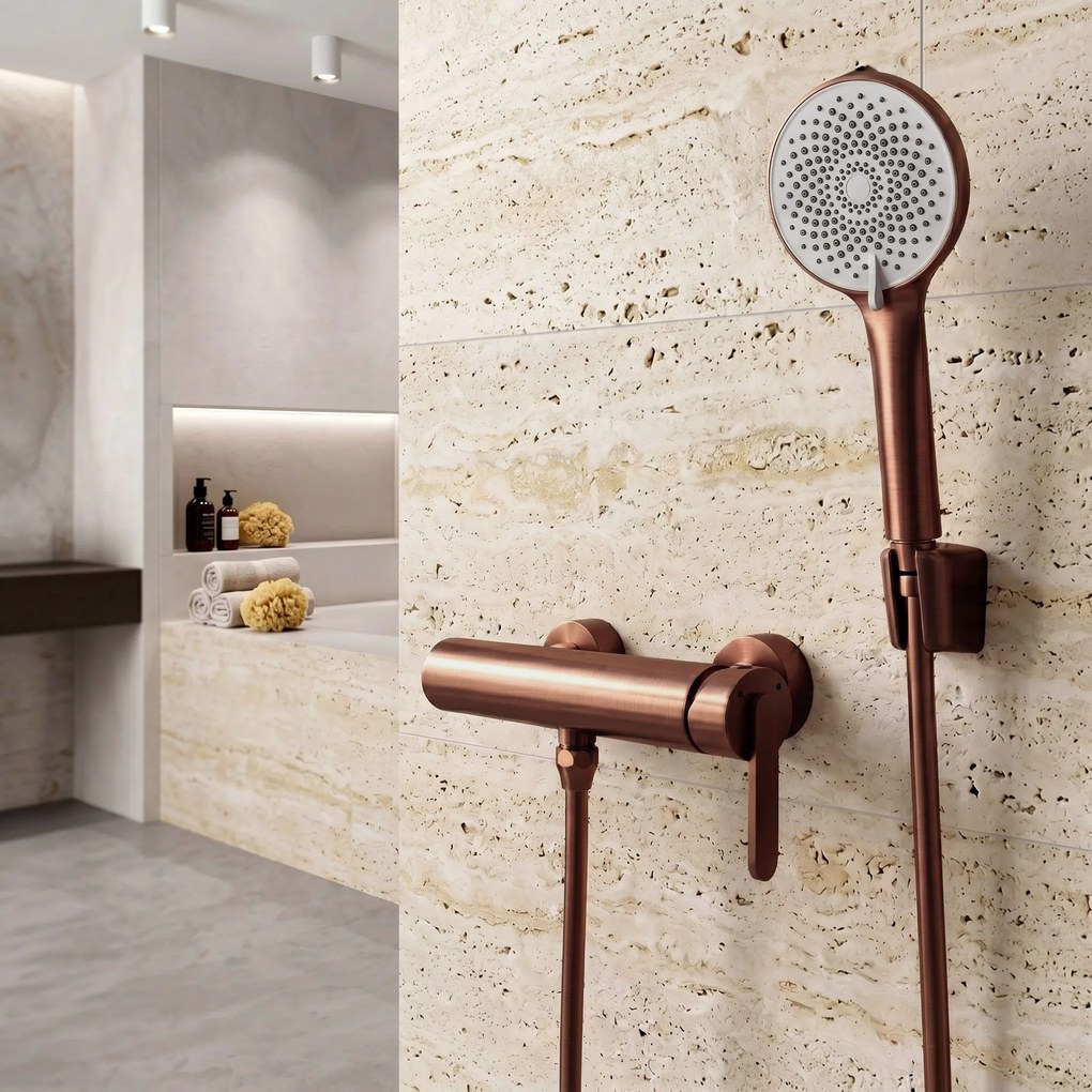 Душ маркуч против усукване Rea Brush Copper 150 cm