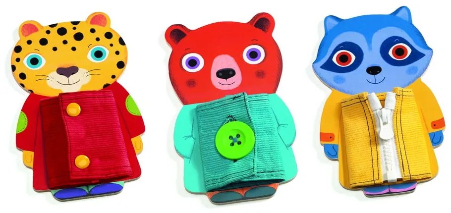 Детски дървени животни със закопчалка - Djeco