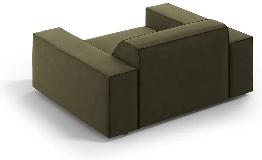 Зелено кадифено кресло Jodie – Micadoni Home