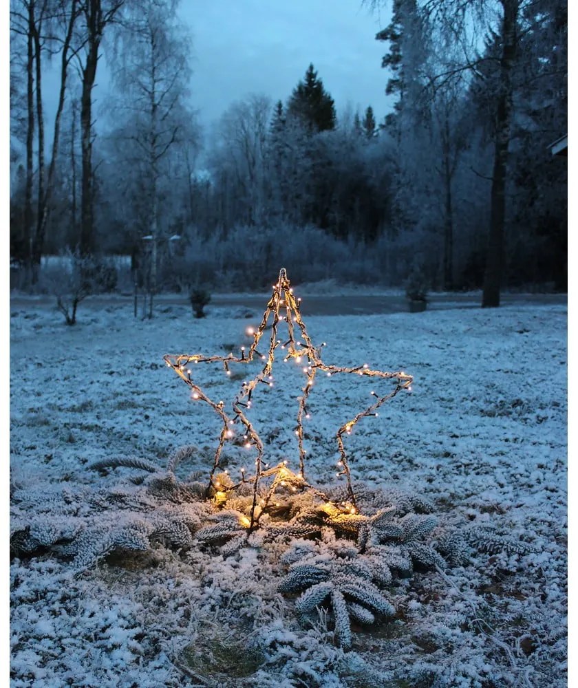 Черна коледна светлинна украса Foldy - Star Trading