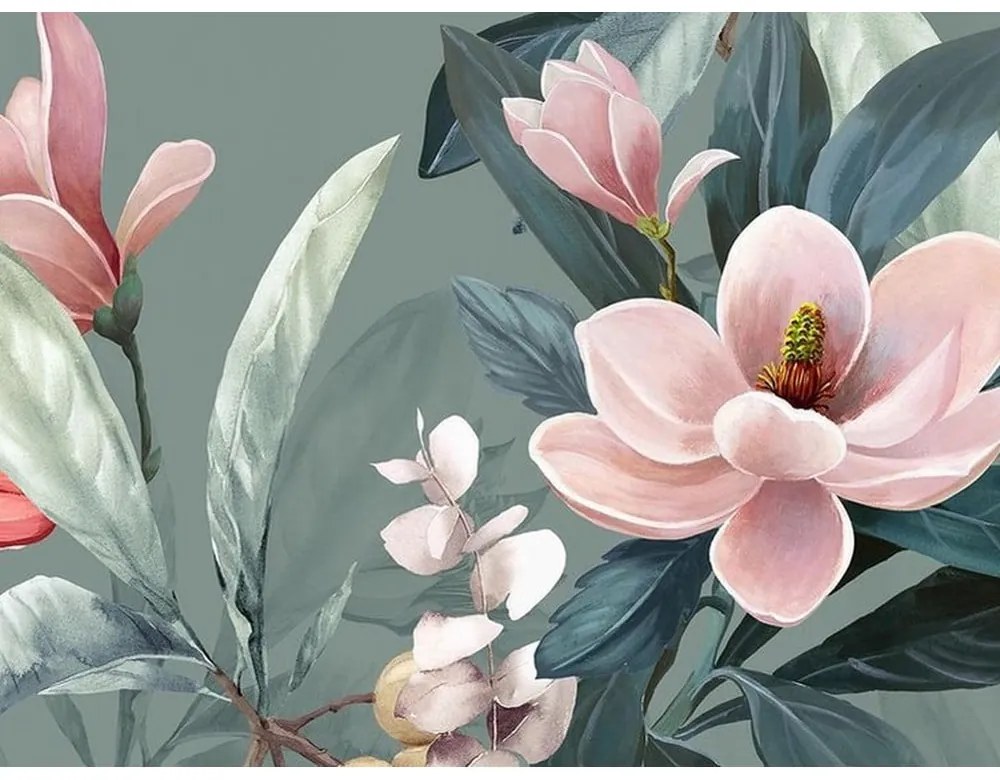 Зелен чаршаф от органичен памук за единично легло Rose, 140 x 220 cm Organic - Descanso