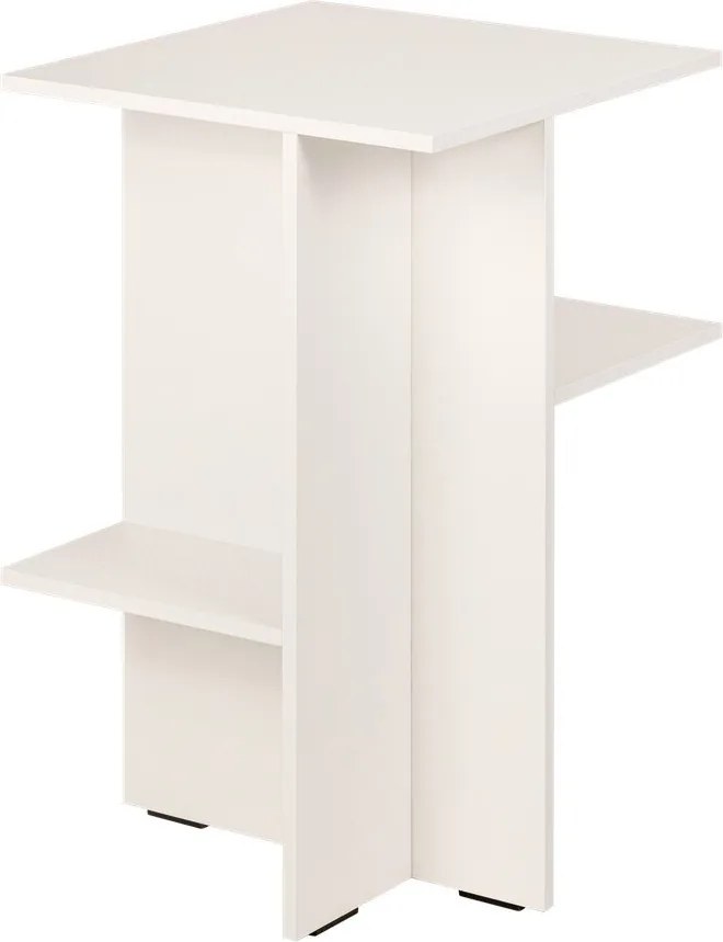 Сиво-бежово нощно шкафче с рафтове Atik – noo.ma