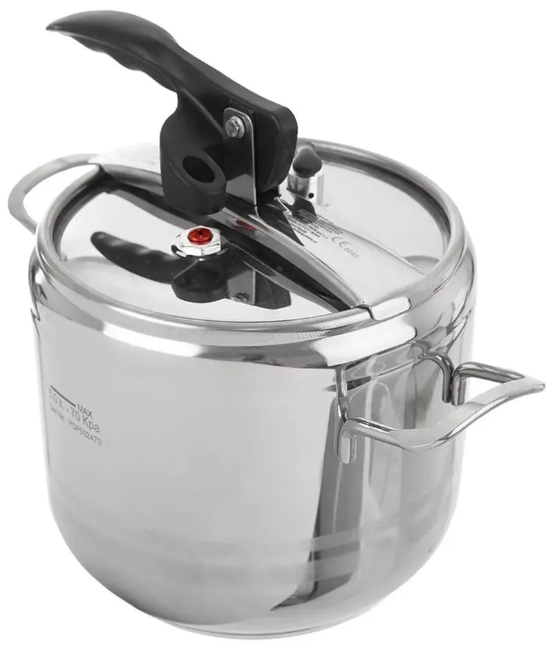 Тенджера под налягане от неръждаема стомана с капак , 5 л Profi - Orion