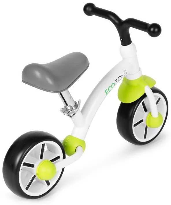 Детско колело без педали ECOTOYS Бяло-черно