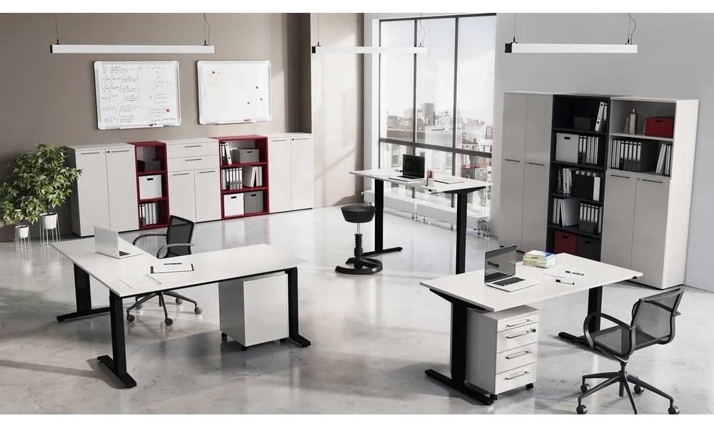 Работна маса с електрическо регулиране на височината 80x160 cm Agenda – Germania