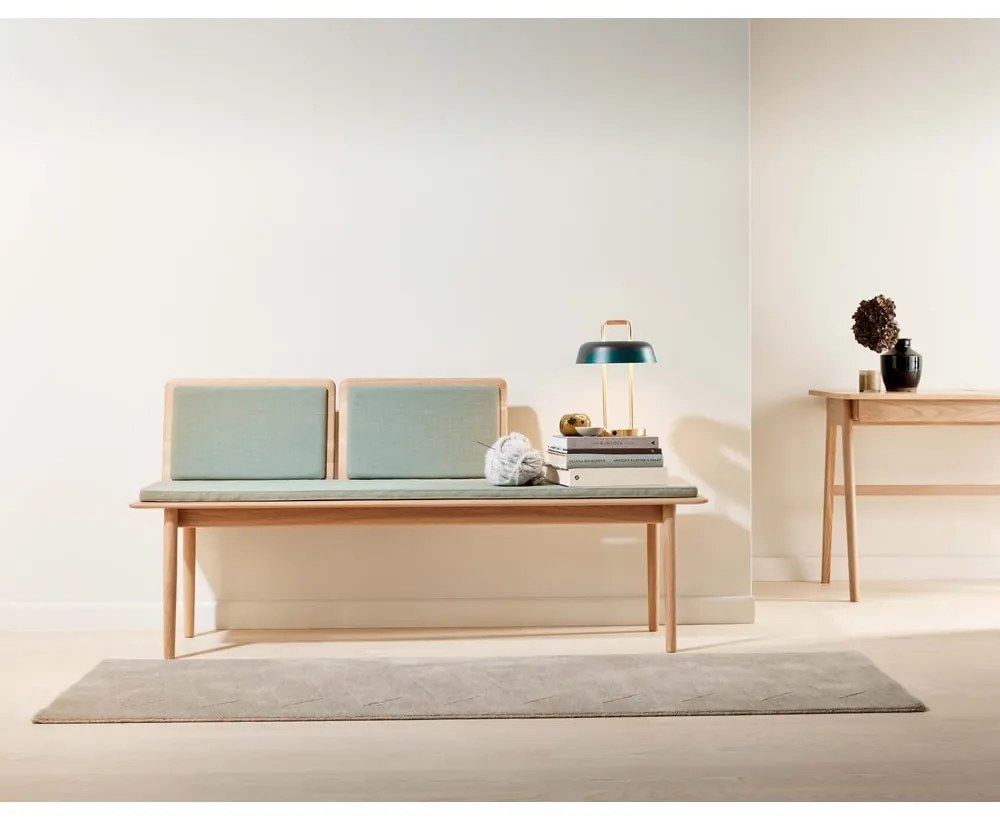 Светлозелена вълнена пейка Elba - Hammel Furniture
