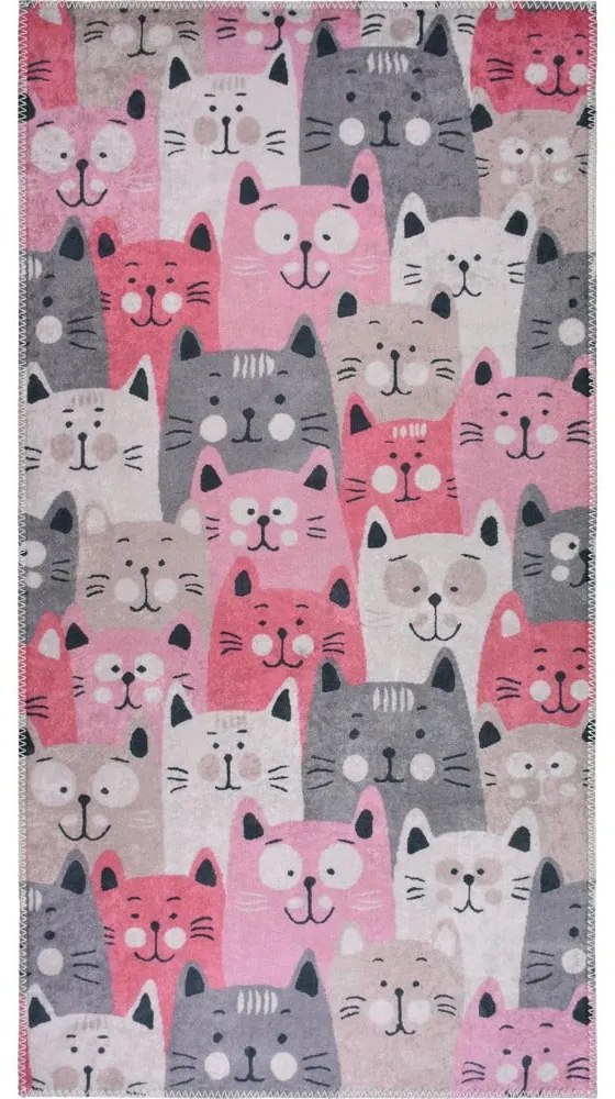 Розов детски килим 120x180 cm Silly Cats – Vitaus