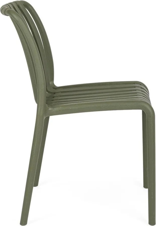 Зелен пластмасов градински стол Billie – Bizzotto