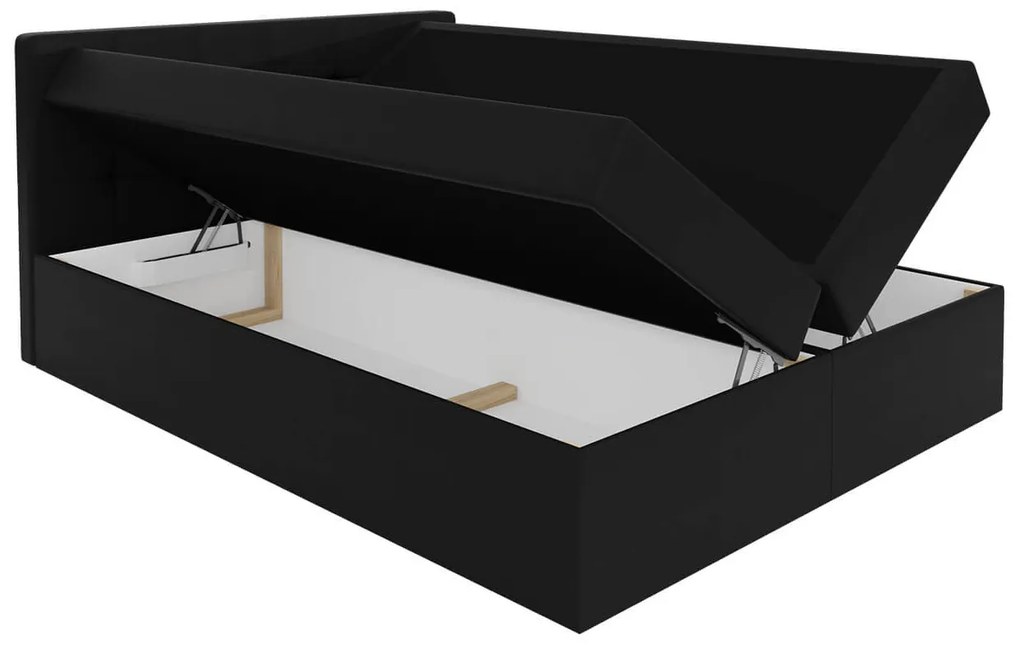 Тапицирано легло Luanda-140 x 200-Gray dark