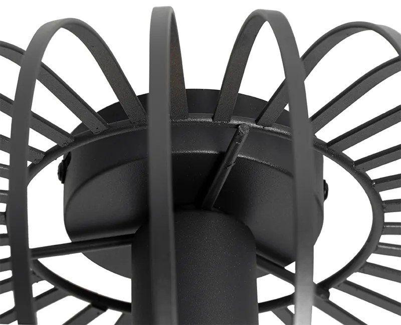 Дизайнерски таванна лампа черна 39 см - Johanna