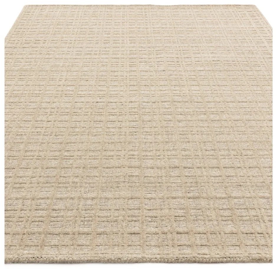Кремав ръчно изработен килим със смес от вълна 160x230 cm Thatch Sand – Asiatic Carpets
