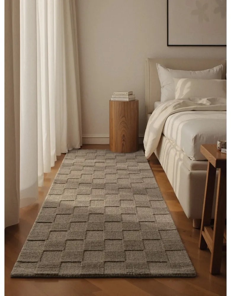 Бежова ръчно изработена вълнена пътека 80x200 cm Scala – Villeroy&amp;Boch