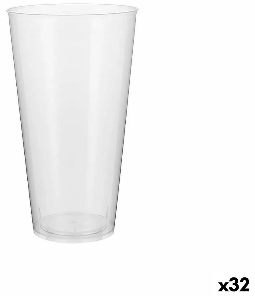 Комплект чаши за многократна употреба Algon Пластмаса Прозрачен 10 Части 450 ml (32 броя)