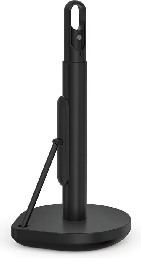 Държач за кухненски кърпи от матирана черна стомана - simplehuman