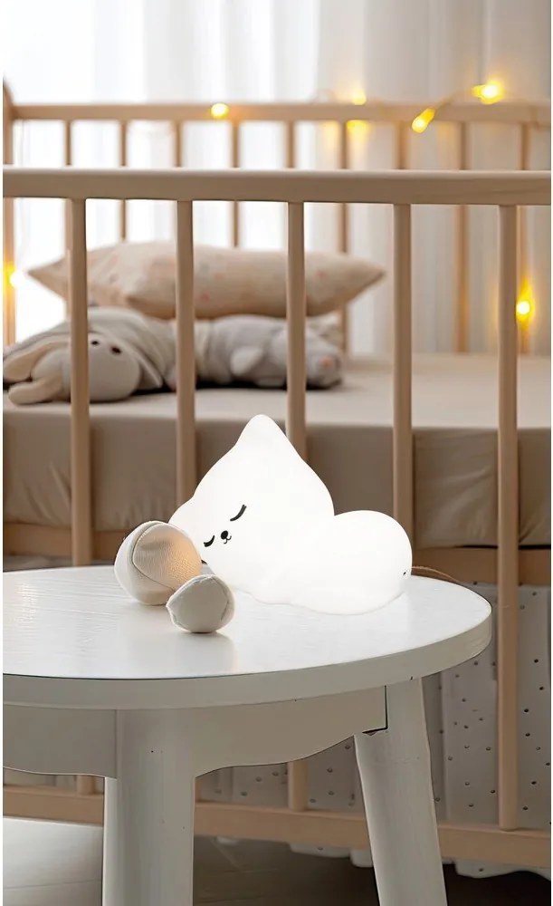 Бяла детска нощна лампа Mia – Fischer &amp; Honsel