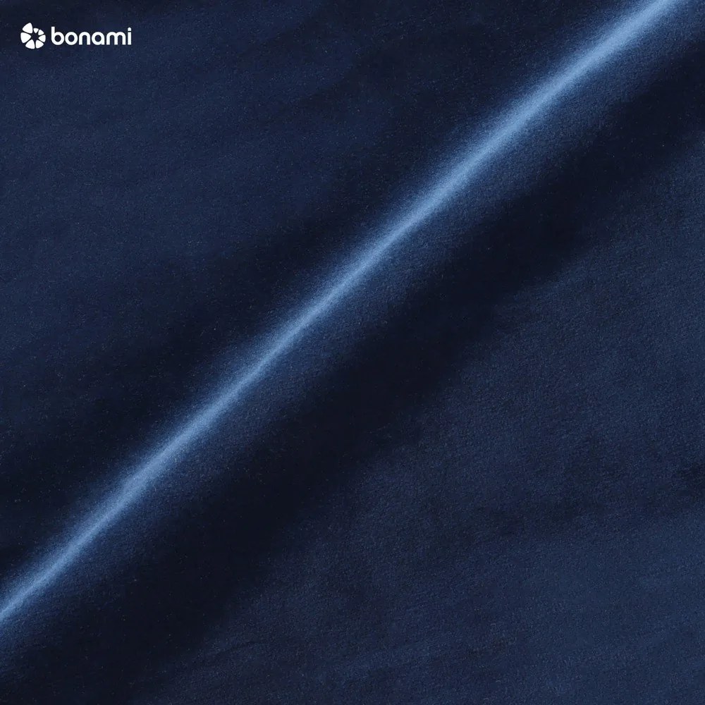 Тъмносиньо тапицирано кадифено двойно легло с място за съхранение с включена подматрачна рамка 200x200 cm Brody – Mazzini Beds