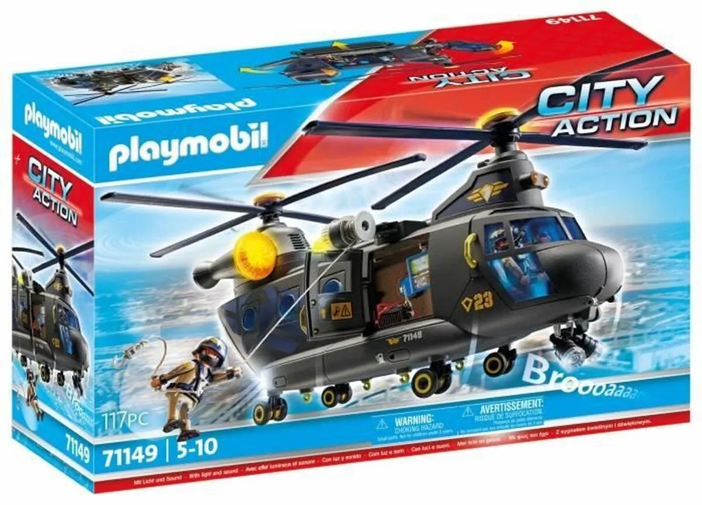 Комплект играчки Playmobil Police Plane City Action Пластмаса
