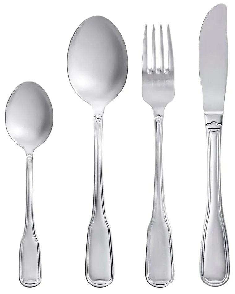 Прибори за хранене от неръждаема стомана в сребрист цвят 16 бр. Attaché – Gense