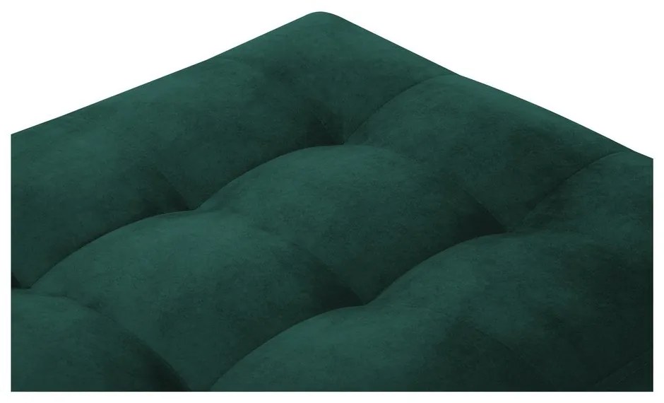 Петролно зелено кадифено столче за крака Santo - Milo Casa