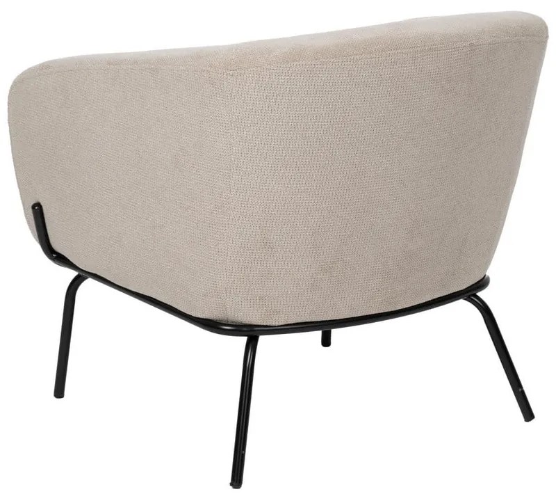 Бежово шенилово кресло Classic – Ixia