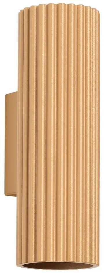 Стенна лампа в златист цвят Gleam – Sollux