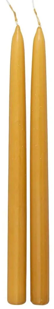 Свещи без аромат atmosphera Hugo, 30 cm, 2 бр - Бял