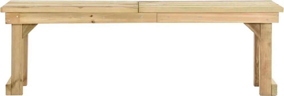 44899 vidaXL Градинска пейка, 140 см, импрегниран бор