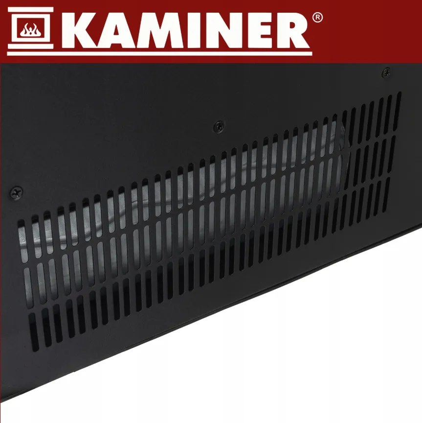 Електрическа камина KAMINER EMBEGO 2000W - свободностояща камина с вентилатор и 3D ефект на огъня