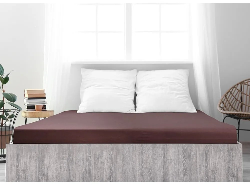 Тъмнокафяв чаршаф 200x200 cm - B.E.S.