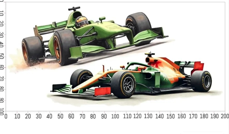 Декорация на стая за фен на F1 - стикер за стена на Формулата Šírka: 100 cm | Dĺžka: 200 cm
