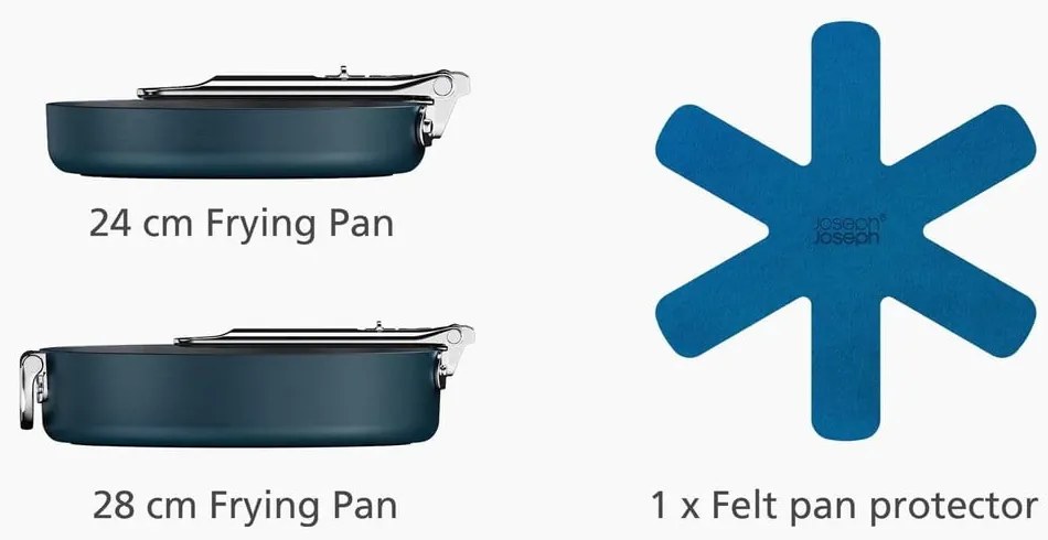 Тигани 2 бр. с керамично покритие Space – Joseph Joseph