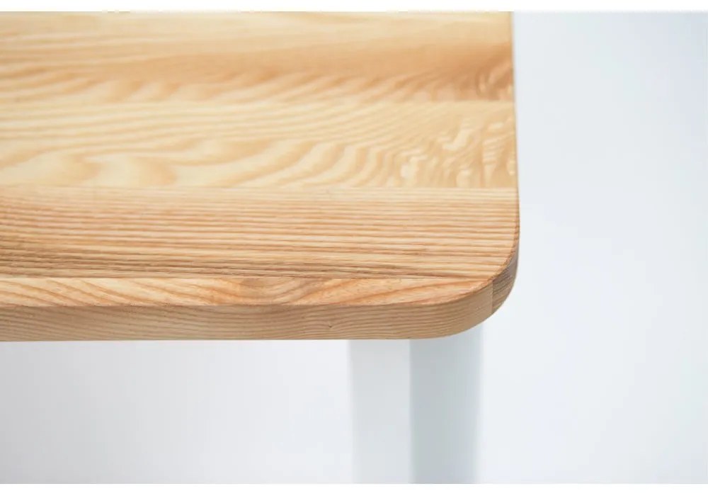 Бяла маса за хранене със заоблени крака TRIVENTI, 120 x 80 cm Triventi - Ragaba