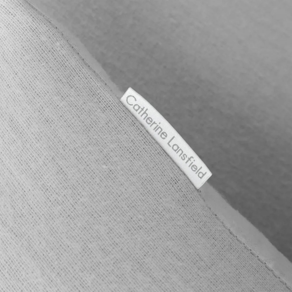 Сиво памучно спално бельо за двойно легло 200x200 cm - Catherine Lansfield