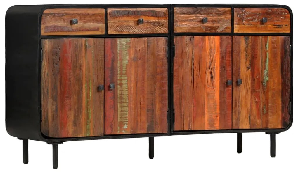 Sonata H Бюфет, регенерирано дърво масив, 140x35x76 cм