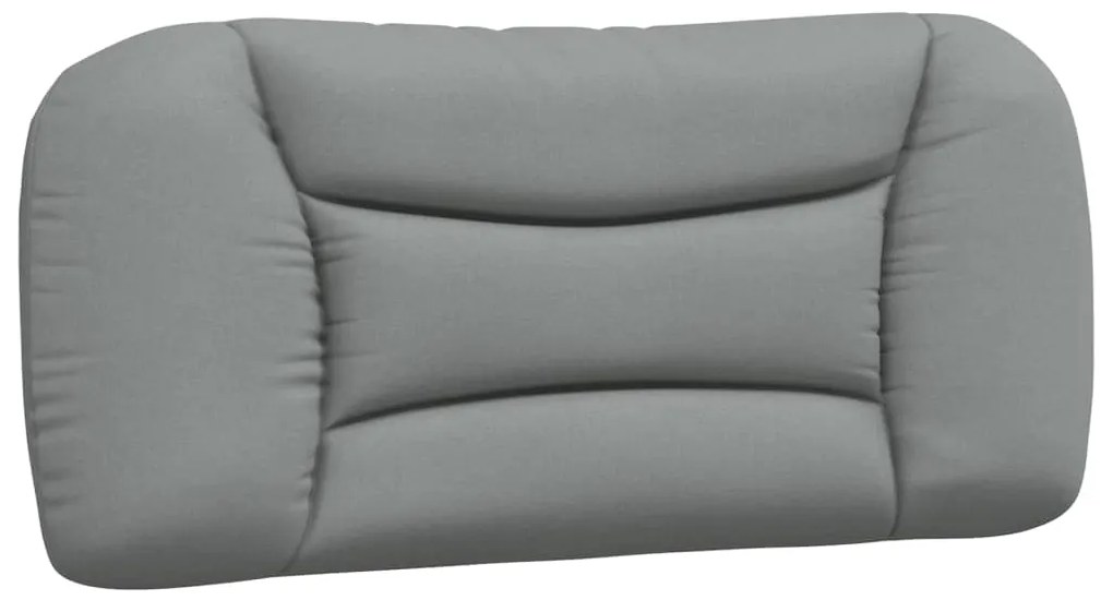 374525 vidaXL Мека табла за легло, светлосива, 80 см, плат