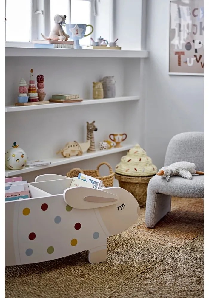 Кремава детска библиотека 87x38x32 cm Villja – Bloomingville Mini