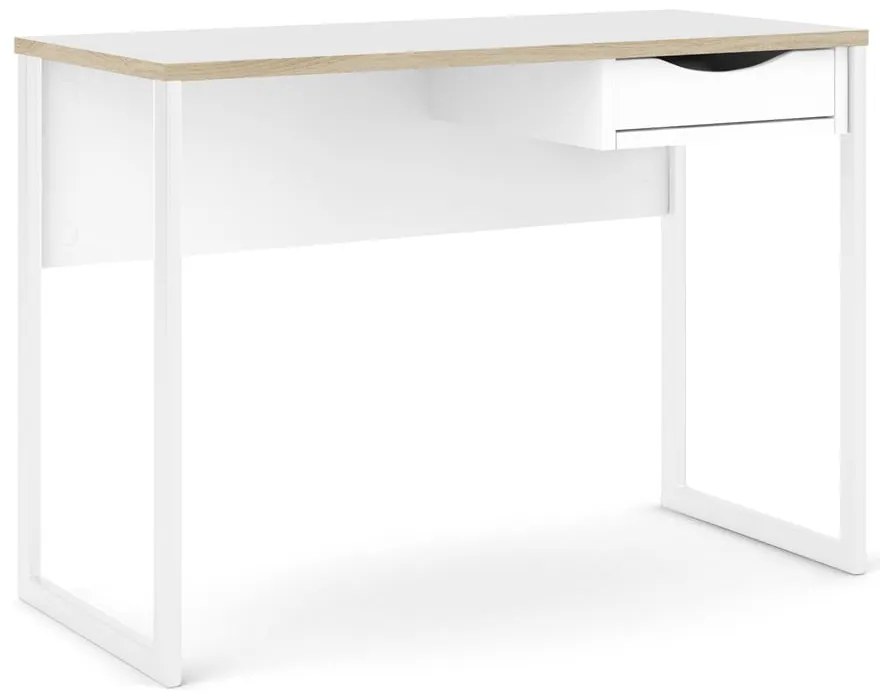 Бяла работна маса , 110 x 48 cm Function Plus - Tvilum