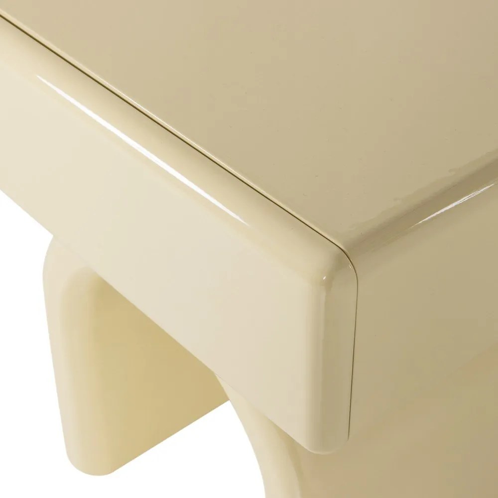 Светложълто гланцово нощно шкафче Zorel – WOOOD