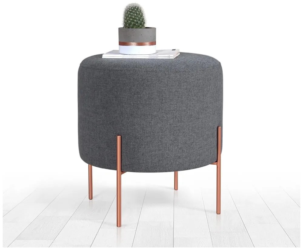 Тъмносива табуретка Copper – Artie