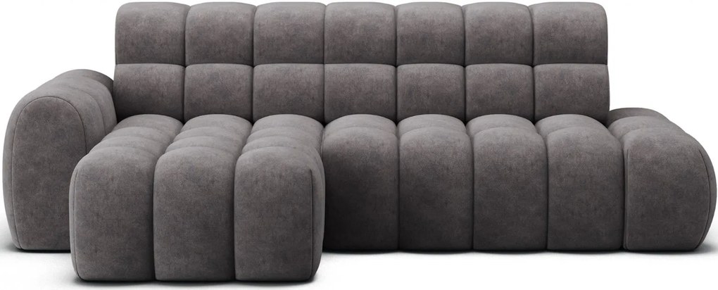 Ъглов диван Нерида-тъмно сив-ляв