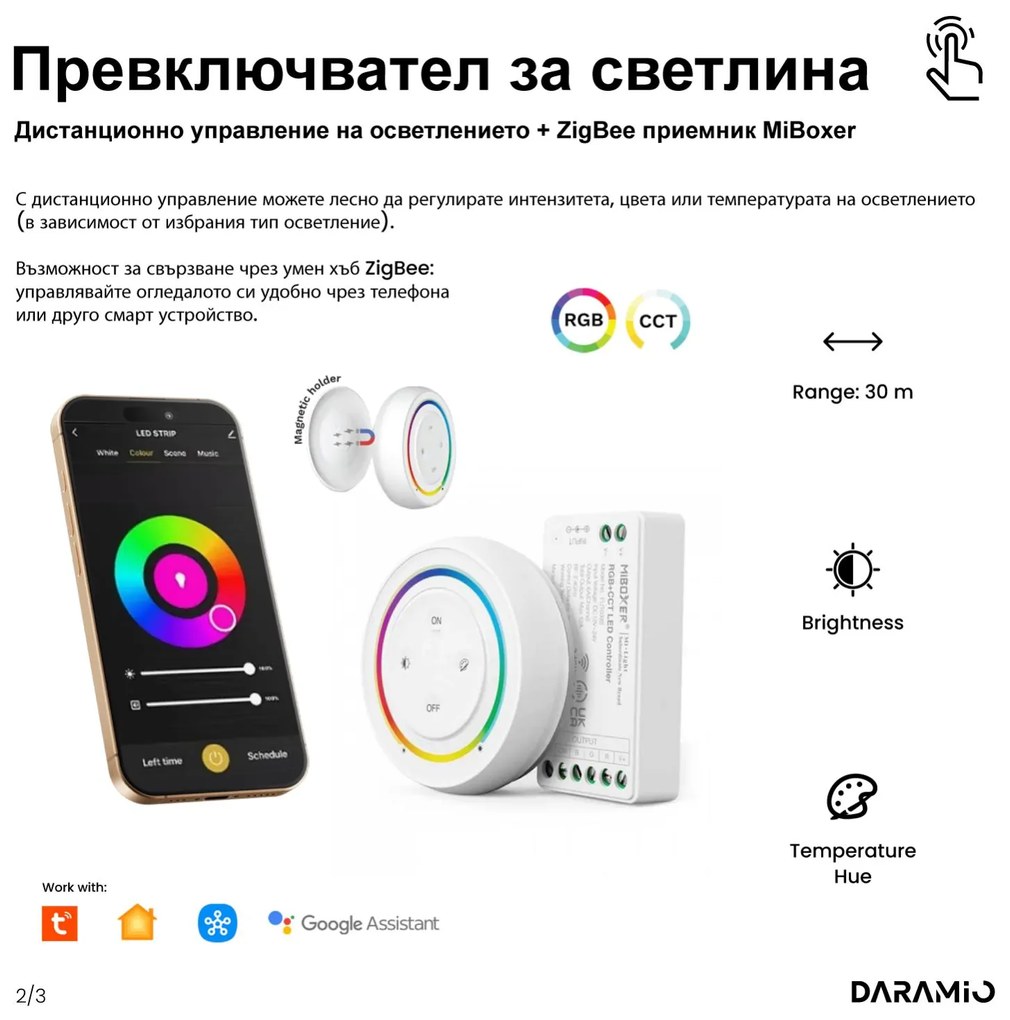 Атипични огледало с LED осветление G5