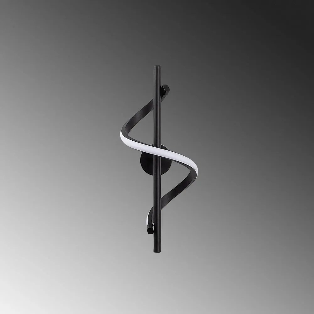 Черна LED стенна лампа Likma – Opviq lights