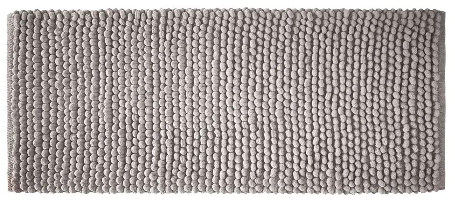 Сив килим за баня 50x120 cm Aspen Bobble – Bianca