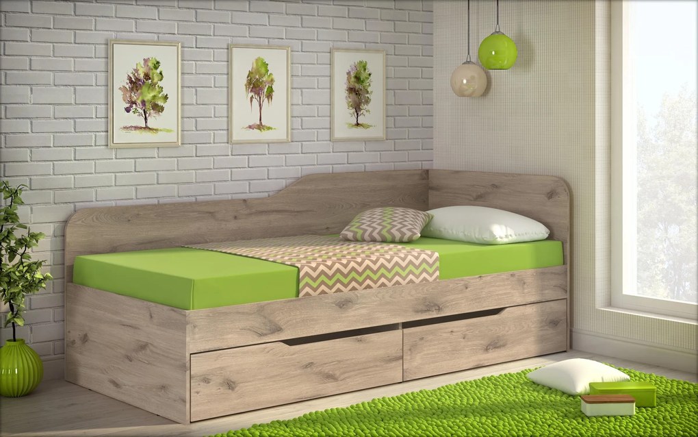 Легло + чекмеджета за матрак 90/200 Амико