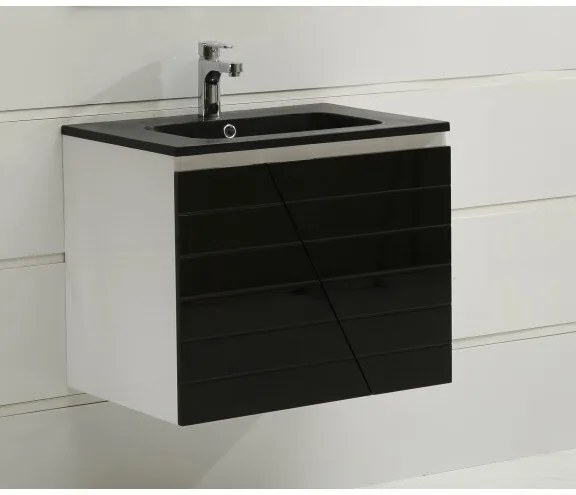 Конзолен PVC шкаф ICP 6555 B "ЕНИЯ", Inter Ceramic, с умивалник, 65x46x55см