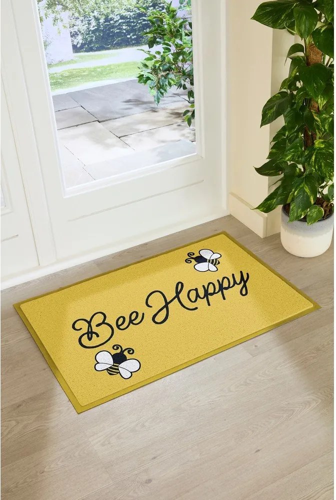 Изтривалка от PVC 60x90 cm Bee Happy – Artsy Doormats