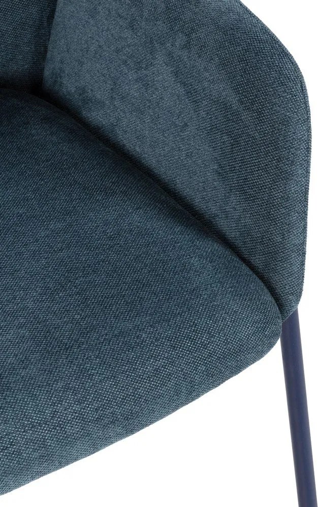 Сини тапицирани трапезни столове в комплект 2 бр. Aslin – MOME